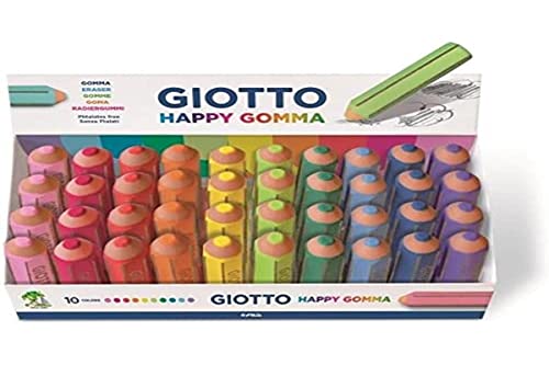 Giotto Radierer Happy Gomma in Stiftform, PVC frei 088011.05 - Fournitures Bureau Amazon Allemagne à 10.21€