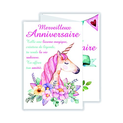 afie 69 – 3906 tarjeta 3 Volets cumpleaños feliz niña - Amazon Spain à 5.49€