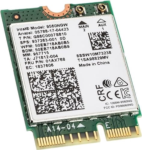 Intel Wireless-AC 9560 2230 2x2 AC+BT Gigabit No vPro... - Auto & Moto Amazon France à 11.27€