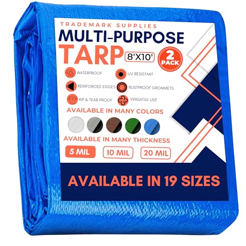 Trademark Supplies Bâche de Protection Robuste, Couleur... - Sports & Fitness Amazon France à 15.44€
