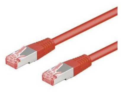 Goobay 95507 CAT 6 Patchkabel S/FTP (PiMF) rot - Animalerie Amazon Allemagne à 2.64€