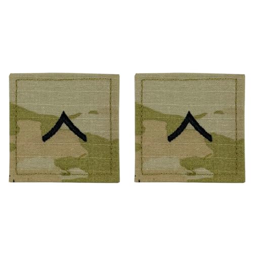 Army Embroidered OCP with Hook Rank Insignia: Private - Mode & Vêtements en promo à 21.11€