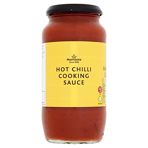 Morrisons Hot Chilli Cooking Sauce, 500 g - Épicerie Amazon Royaume-Uni à 1.30€