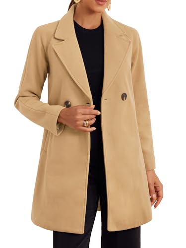 Allegra K Abrigos de invierno raglán cruzados con solapa... - Garden & Outdoor en promo à 53.12€