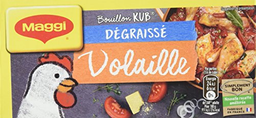 Maggi Bouillon KUB Volaille Dégraissé 12 Tablettes 120 g - High-Tech & Électronique Amazon France à 2.35€