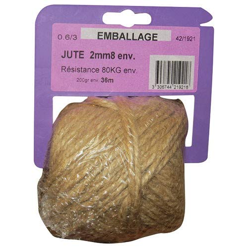 NON DEFINIE Ficelle Jute 0.6/3 x 200gr sur Cavalier... - Amazon France à 3.36€