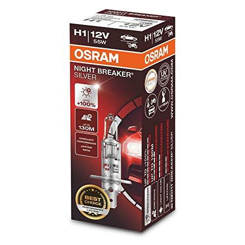 OSRAM 1 H1 B 55W12V+100, NIGHT BREAKER SILVER, Estuche... - High-Tech & Électronique Amazon Espagne à 3.96€