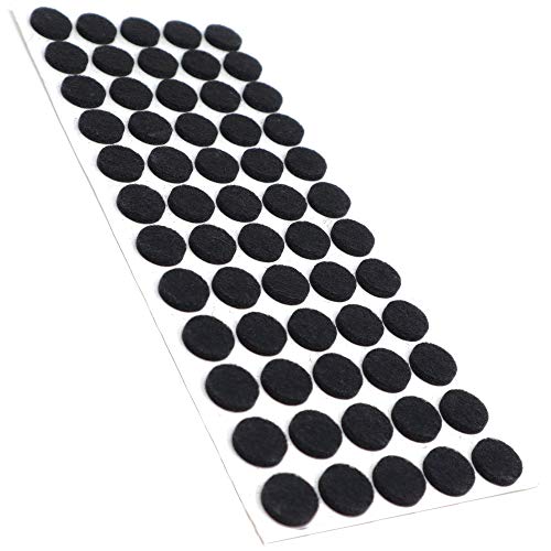 Adsamm® / 60 x patins en feutre / noirs / Ø 14 mm / rond... - Maison & Cuisine Amazon France à 7.58€