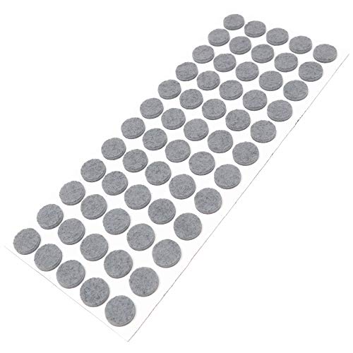 Adsamm® / 60 x patins en feutre / gris / Ø 14 mm / rond... - Bon plan à 4.96€