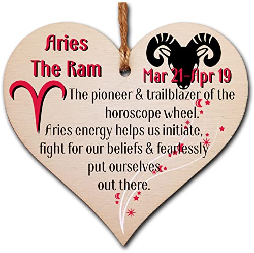 Handmade Wooden Hanging Heart Plaque Gift Signs of the... - Auto & Moto Amazon Royaume-Uni à 2.00€