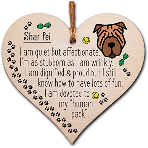 Handmade Wooden Hanging Heart Plaque Gift Perfect for Dog... - Animalerie Amazon Royaume-Uni à 2.00€