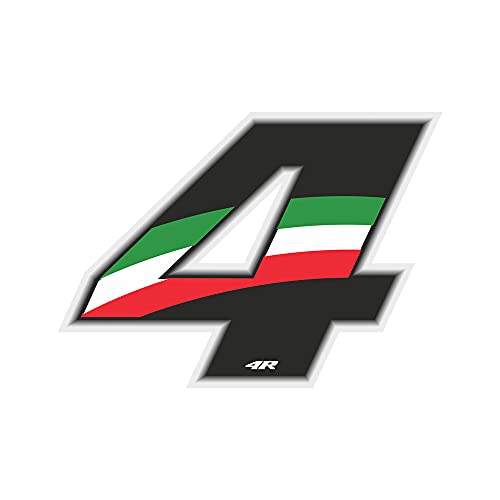 4R Quattroerre.it 13214 Startnummer 4 Aufkleber für... - Auto & Moto en promo à 2.61€