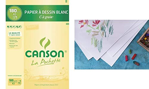 Canson-Zeichenpapier, weiß, C", A3, 10 Blatt, 180 g/m² - Maison & Cuisine Amazon Allemagne à 19.65€
