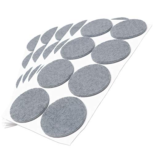 Adsamm® / 40 x patins en feutre / gris / Ø 50 mm / rond... - Maison & Cuisine Amazon France à 12.26€