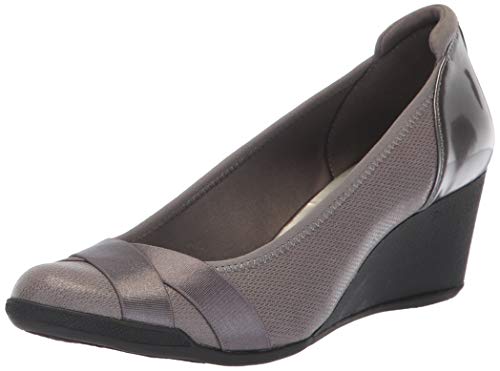 Anne Klein Mädchen Timeout Keilabsatz Pumps, Zinn, 36 EU - Mode & Vêtements en promo à 33.29€