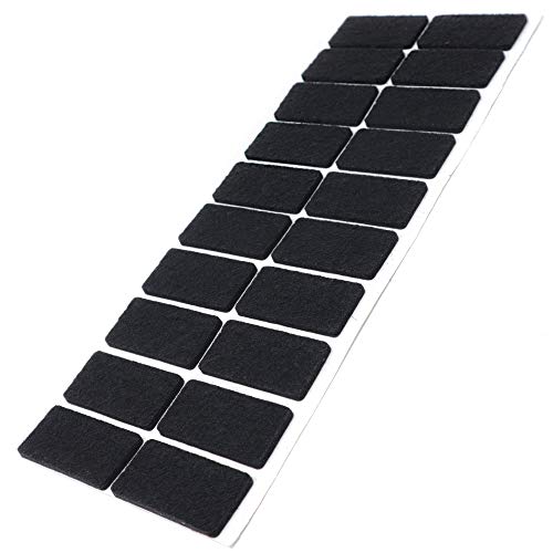 Adsamm® / 20 x Selbstklebende Filzgleiter/Schwarz / 20x40... - Maison & Cuisine en promo à 3.95€