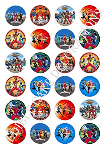 Ediblecakedecorations 24 x Power Rangers Decoración de... - High-Tech & Électronique Amazon Espagne à 2.91€