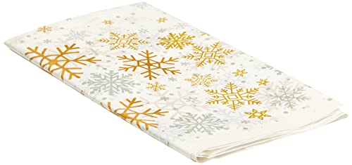 Unique Party 77123 - Plastic Silver and Gold Snowflakes... - Maison & Cuisine en promo à 2.10€