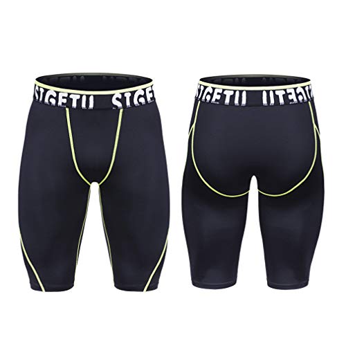 Fauhsto Men Shorts Gym Leggings Men Compression Crossfit... - Sports & Fitness Amazon France à 13.99€