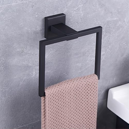 GERZWY Modern Black Towel Holder SUS304 Stainless Steel... - Maison & Cuisine Amazon Royaume-Uni à 11.74€