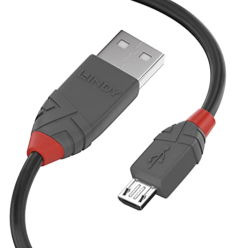 LINDY 36733 2m USB 2.0 Typ A an Micro-B Kabel, Anthra Line - High-Tech & Électronique Amazon Allemagne à 3.99€