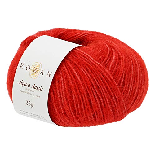 Rowan Alpaca Classic Pelote de laine vermillon (120), 25 g en promo à 4,58€ (-57%) sur Amazon FR