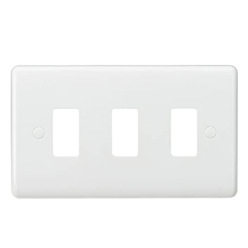 Knightsbridge Curved Edge 3G Grid Faceplate, White, 86mm x... - Maison & Cuisine Amazon Royaume-Uni à 1.34€