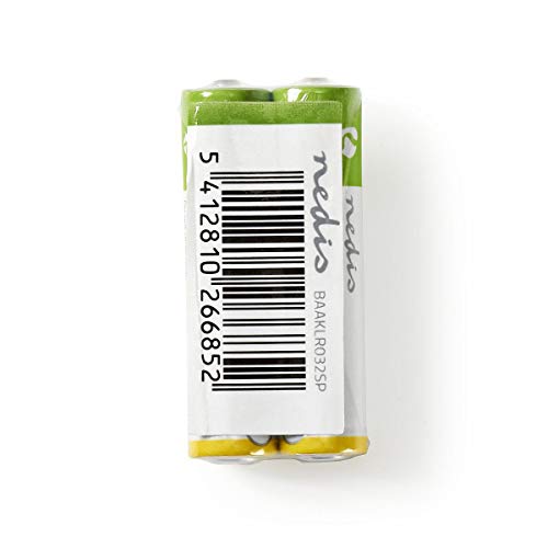 Nedis Pila Alcalina AAA 1.5 V 2 Unidades Paquete reduc - Bon plan à 2.26€