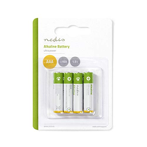 Nedis AAA-Alkaline-Batterie, 1,5 V, 4 Stück - Bon plan à 1.99€
