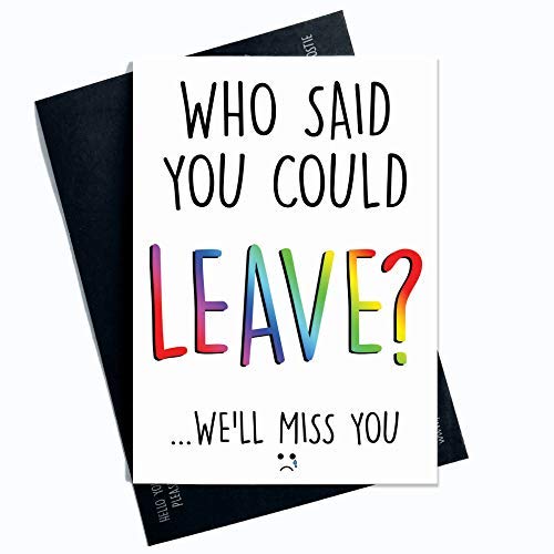 Funny New Job Card, Coworker Leaving, Good Luck, Congrats... - Tech & Electronics Amazon UK à 1.99€