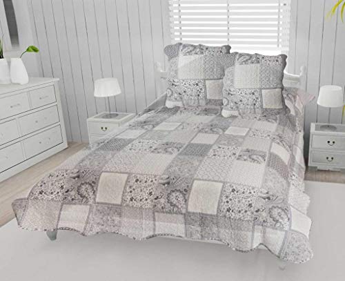 Soleil d'ocre Couvre-lit boutis Coton 220x240 Aurore avec 2... - Maison & Cuisine Amazon France à 30.23€