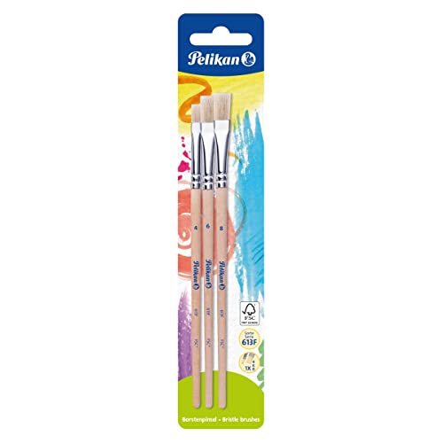Pelikan - Pinceaux Série 613F, Taille: 4, 6 et 8 - Bricolage & Outils Amazon France à 3.15€