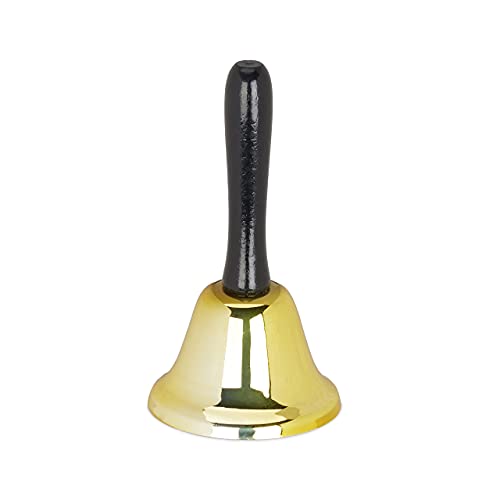 Relaxdays Clochette de table en fer, avec manche en bois... - Maison & Cuisine Amazon France à 11.41€