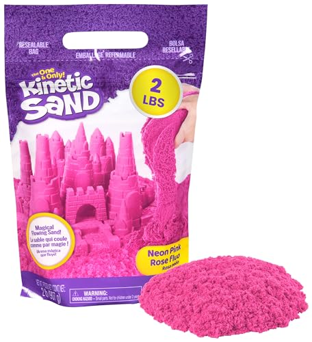 Kinetic Sand, 2lbs Pink Play Sand, Moldable Sensory Toys... - Jouets & Jeux Amazon Italie à 12.99€
