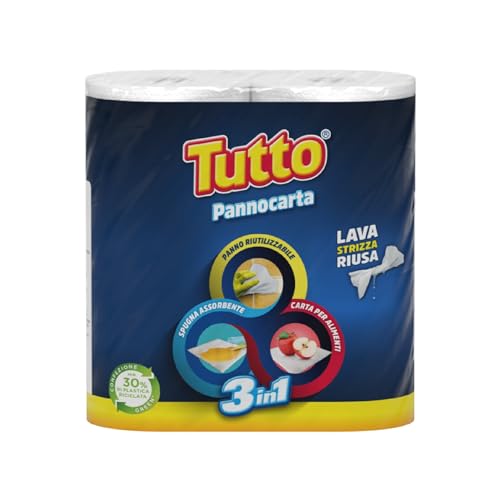 Tutto Pannocarta 3 in 1, 2 Rollen Mehrzweck-Papier, 1... - Maison & Cuisine Amazon Allemagne à 3.00€