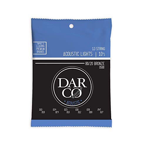 DARCO Cordes Acoustic 12 cordes Light 80/20 - Musique & Instruments Amazon France à 6.55€
