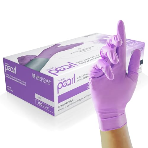 Unigloves Violet Pearl Nitrile Examination Gloves... - Maison & Cuisine Amazon Royaume-Uni à 6.27€