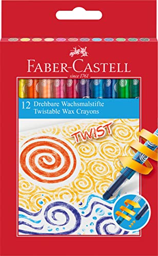 FABER-CASTELL 120003 - Pastelli a cera girevoli, 12... - Toys & Games Amazon Italy à 5.49€