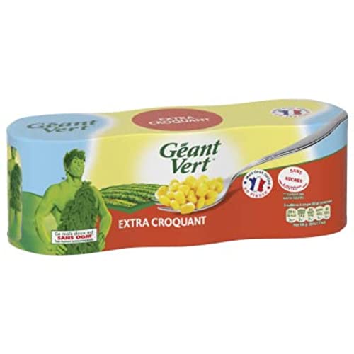 Géant Vert Maïs extra croquant - Les 3 boîtes de 140g net... - Sports & Fitness Amazon France à 3.49€