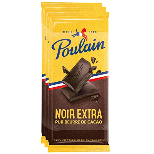 Poulain Chocolat Noir Extra 3 x 100 g en promo à 4,19€ (-78%) sur Amazon FR