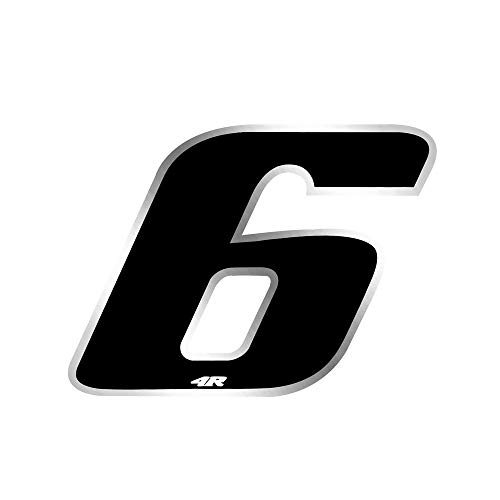 Quattroerre 13056 Numero Gara 6 Anodizzato Piccolo, Nero - Bon plan à 1.45€
