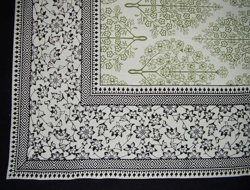 Inde Arts French Floral Quadratische Tischdecke aus... - Maison & Cuisine Amazon Allemagne à 19.36€