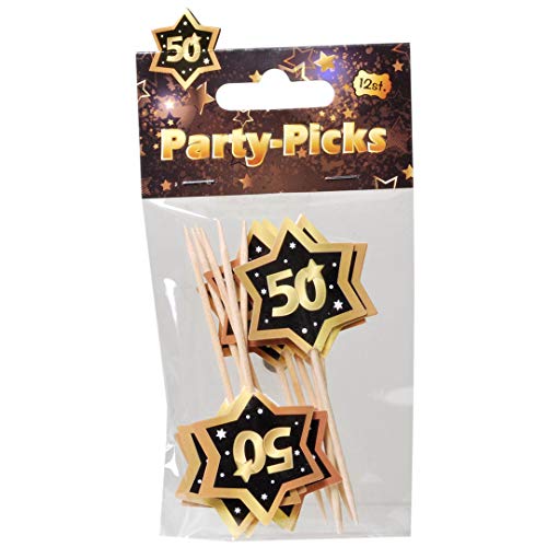 UDO Schmidt GmbH Party Picks Mini Stecker 50" Geburtstag... - Maison & Cuisine en promo à 2.50€