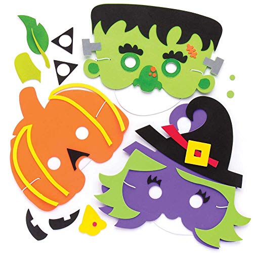 Baker Ross AR636 - Kits de caretas de Halloween (Pack de 4)... - Bébé & Puériculture Amazon Espagne à 6.72€