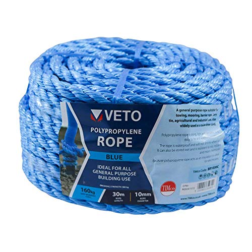 TIMCO Polypropylene Blue Rope – General purpose – Great for... - Home & Kitchen Amazon UK à 8.62€