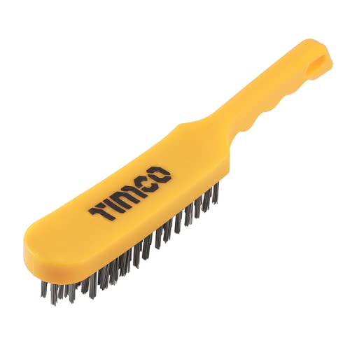 TIMCO Plastic Handle Wire Brush - 4 Rows - Home & Kitchen Amazon UK à 2.84€