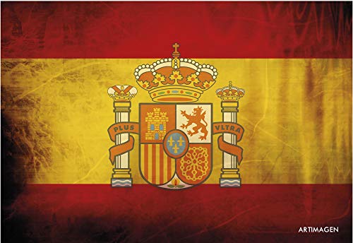 Postal Bandera efectos de España con Escudo 16x11 cm. - Loisirs Créatifs Amazon Espagne à 0.50€