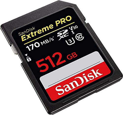 SanDisk Extreme PRO 512GB SDXC Memory Card up to 170MB/s... - High-Tech & Électronique en promo à 150.00€