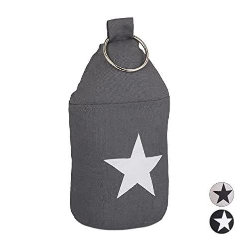 Relaxdays, gris foncé Butoir tissu étoile sable poignée... - Auto & Motorcycle Amazon France à 14.60€