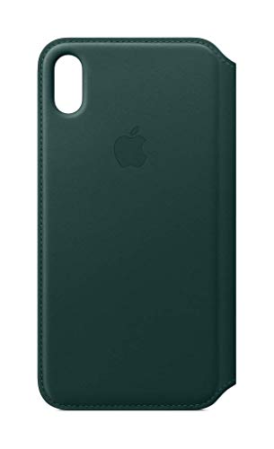 Apple Étui folio en cuir (pour iPhone XS Max) - Vert forêt - High-Tech & Électronique en promo à 22.28€